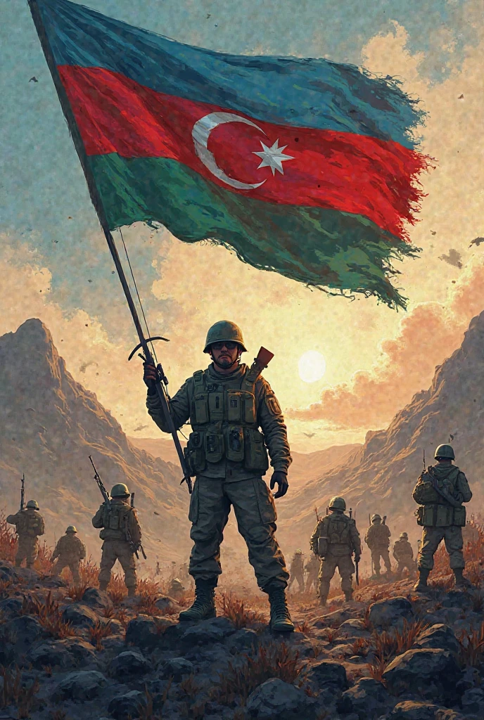 bana bu 🇦🇿 bayrak dan yapa bilir msin savaş ortasında olsun