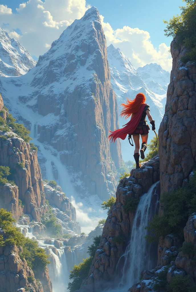 ((ultra detailed, masterpiece, best quality))
<lora:CyberCuteGirlRedHair:0.8>
CyberCuteGirlRedHair, 1girl, solo, long hair, At the edge of a cliff, dramatic silhouette pose, golden hour lighting, vast mountain range as the breathtaking backdrop