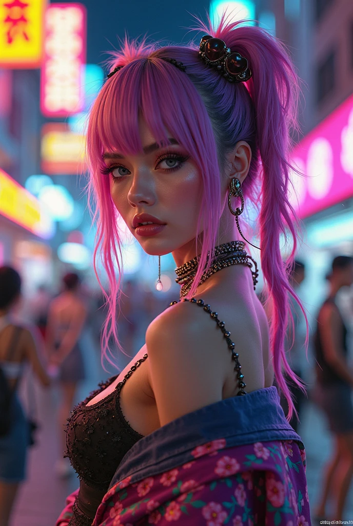 (best quality, photo-realistic:1.37), vive colors, portraits,1girl,light purple hair,wearing elegant lingerie soft lighting, bokeh, flowing motion, dreamy atmosphere, modern train interior, window reflections, stylish pose, elegant posture, relaxed expression, subtle smile, peaceful ambiance, urban setting, night scene, neon lights, fashionable accessories, comfortable seating, gentle curves, smooth texture, luxurious materials, glossy finish, vibrant hues, alluring beauty, confident aura, contemporary artwork, graceful presence, captivating charm.