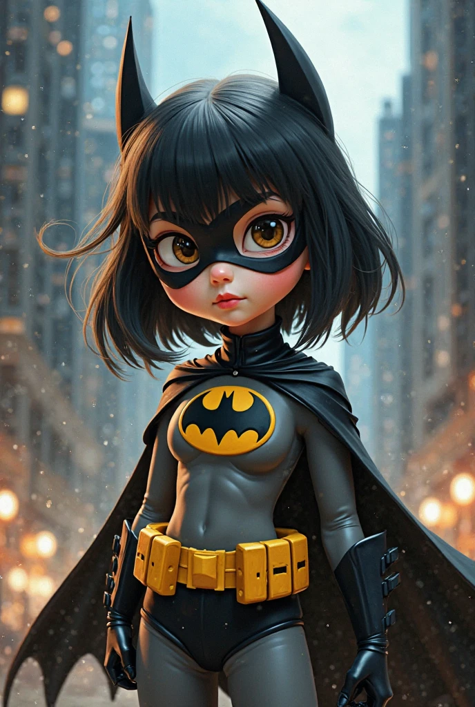 (Pixar style: 1.25) A waist-high portrait of Batman --auto