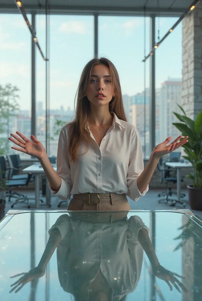 woman. Superrealistic image.