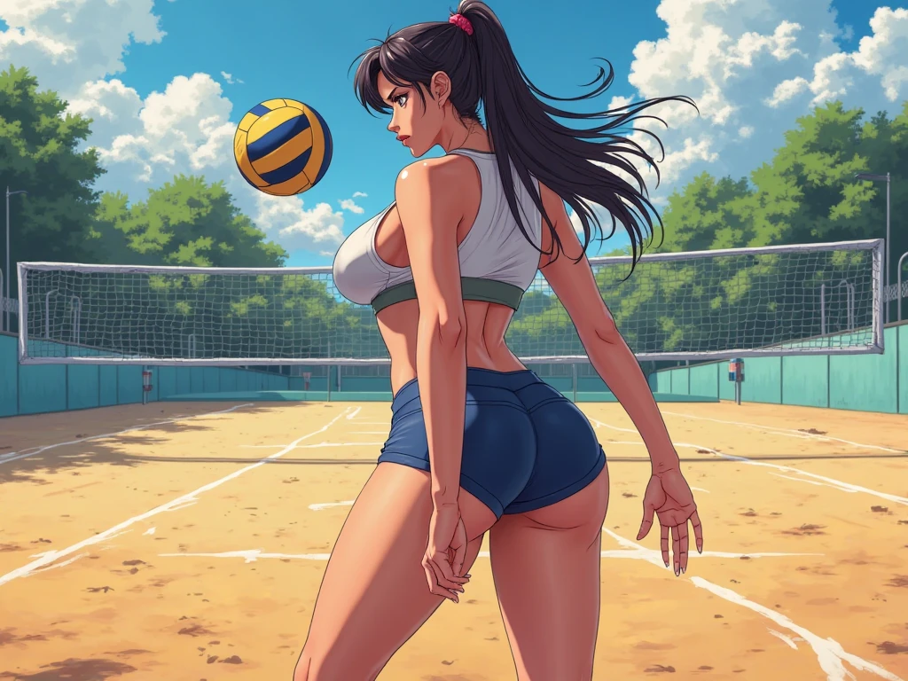 Beach Volleyball Serve Ass