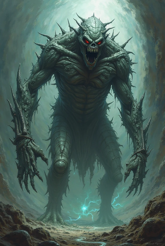 Black demon with black claws, lugar todo sujo no fundo, duas patas bizarras, corcunda, bent, monstro, Horror, Lobisomem, aberration, lodo preto ao redor do meio ambiente, fundo hospitalar, humanoid appearance
