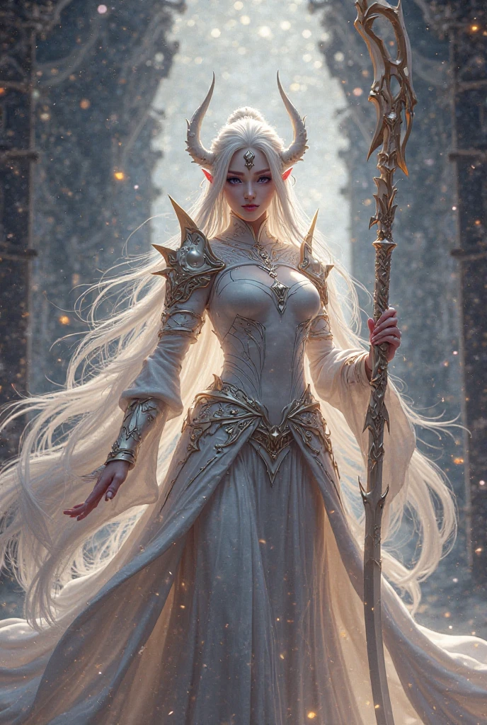 a wingless white fairy woman and her wingless army are fighting in a magical city full of monsters using bows and arrows. professional. 3D. ,ultra realistic, Very detailed, digital art. Game art