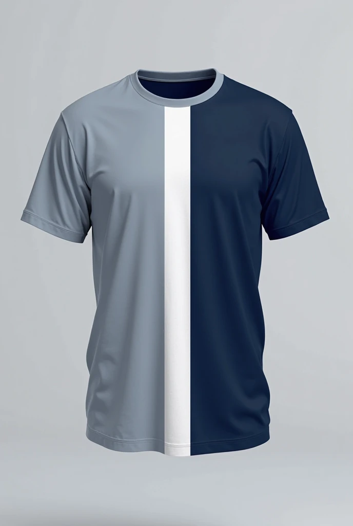 Tshirt mockup grey with blue collar