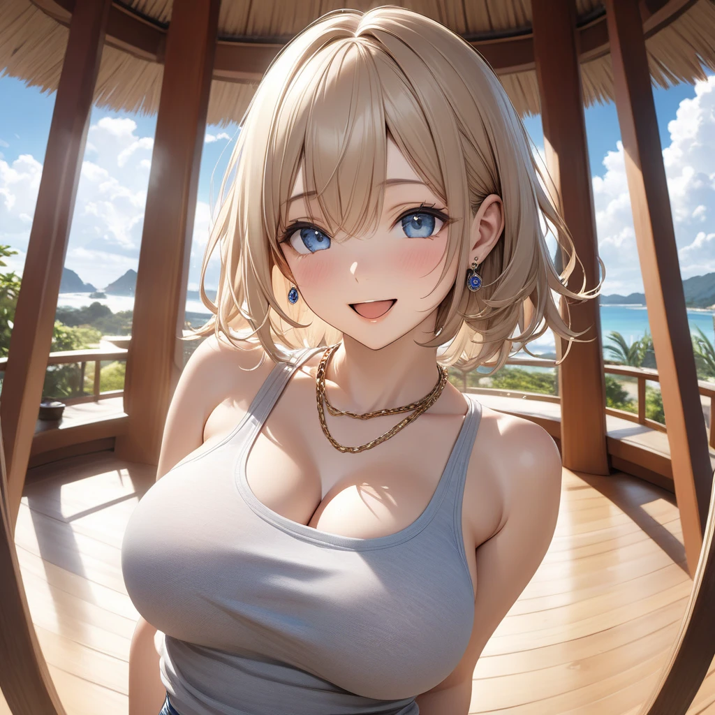 (((masterpiece, best quality))), (((superior quality))), cute girl, ((extremely detailed girl)), ((huge breasts)), yukata, (bare shoulders), strapless top, slight smile