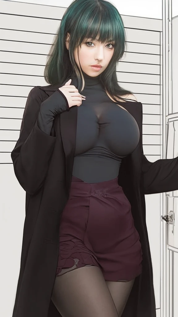 ((top-quality、8K、​masterpiece:1.5))、voluptuous woman、1girl in、(Slender figure:1.0)、(Double Peace Sign)、Dark purple hair、(in a house、Shower room、fullnude:1.0)、Shapely、Toned belly、Beautiful areola、Beautiful nipples、(nose piercing、pierced nipple、belly button piercing、cat earrings)、hyperdetailed face、Detailed lips、A detailed eye、二重まぶた、Open your mouth slightly、stick out a long tongue、a choker、(fullnude)、full body Esbian、full-body view、Opening legs、Black knee socks、(huge-breasted:2.0)