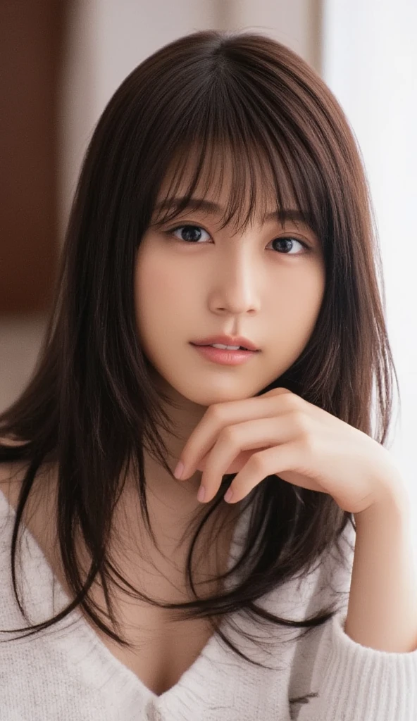 (8K、Raw photo、highest quality、masterpiece:1.2)、(realistic、Photoreal:1.37)、super detailed、Super high resolution、beautiful japanese girl、16 years old、Identical twin sisters passionately French kissing、see the beholder、beautiful and detailed face、laughter、narrow、(slim waist) :1.3)、Tank top、Beautiful and smooth skin、skin texture、detailed dark brown eyes、floating hair、professional lighting