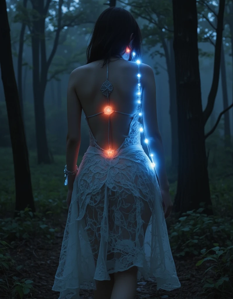 Wanda the scarlet sorceress, medium breasts, big ass, releasing from the hands magic red, sexy, perfect body, (((original unigorme)), fire involving the character, cyberpunk, fitnes model, thin, back position, photography, diffuse side lighting, soft details, octane, artstation trend, luminous particles in the air, scary scenery, ultra high detail, ultra realistic, cinematic, dark scenery, fog at night, unreal engine,  16k, ((by Marvel))