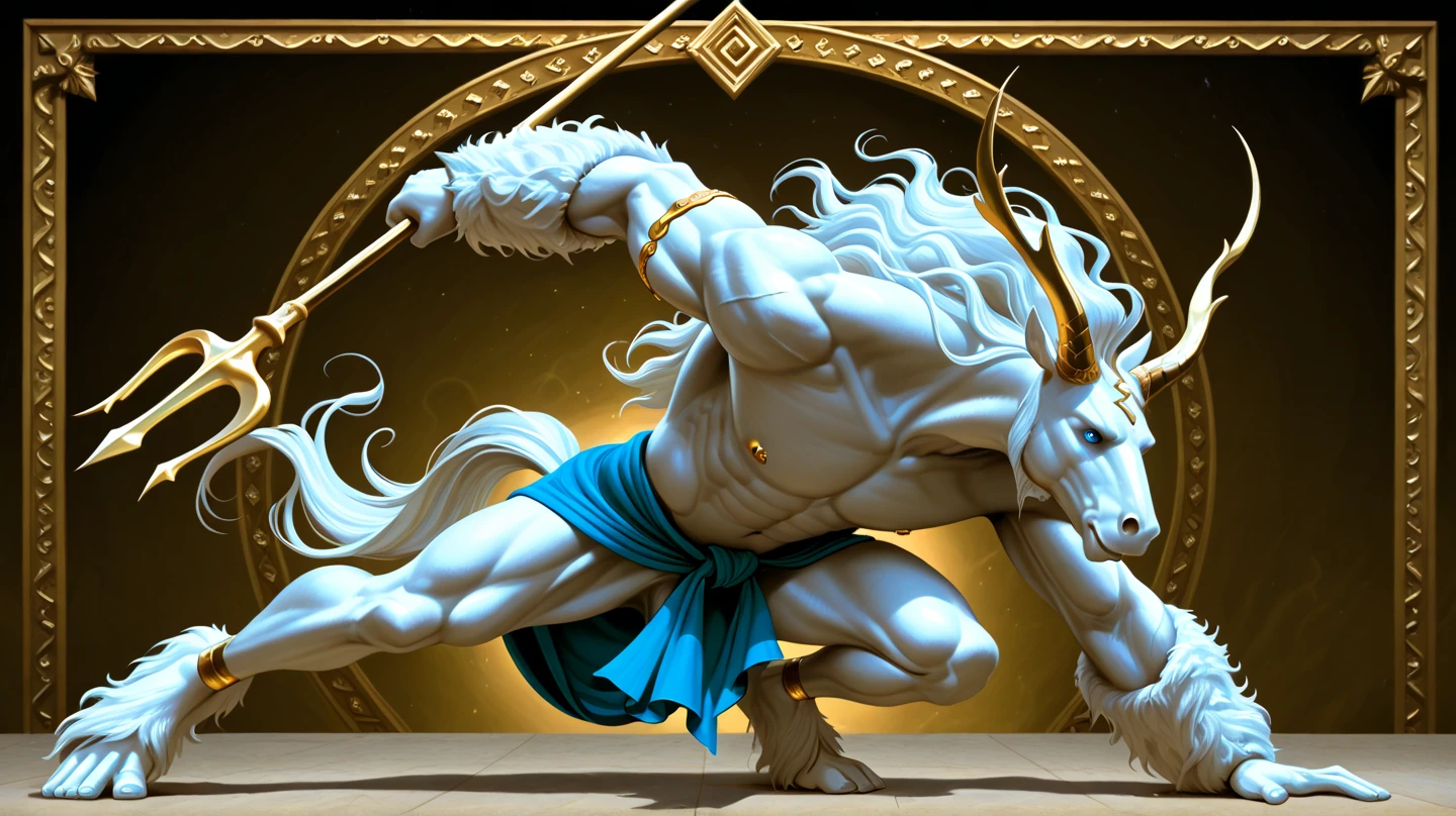 in greek mythology,Chiron is considered the smartest、The wisest centaur。He is different from other savage and rough centaurs,But a learned man、empathic sage。full body view，fantasy anime characters，pastel painting，Colorful，Delicate brushwork，Japanese art，dynamic art，( perfect anatomy )masterpiece, best quality, Ultra-high resolution, (Very detailed),