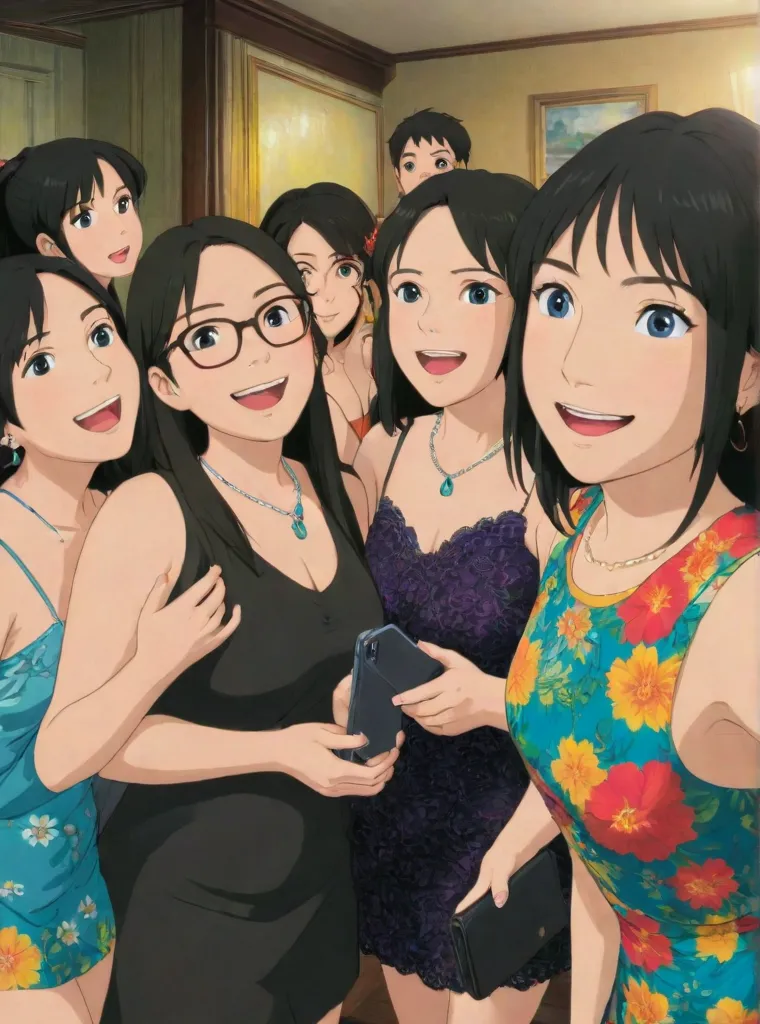 Girls having fun
