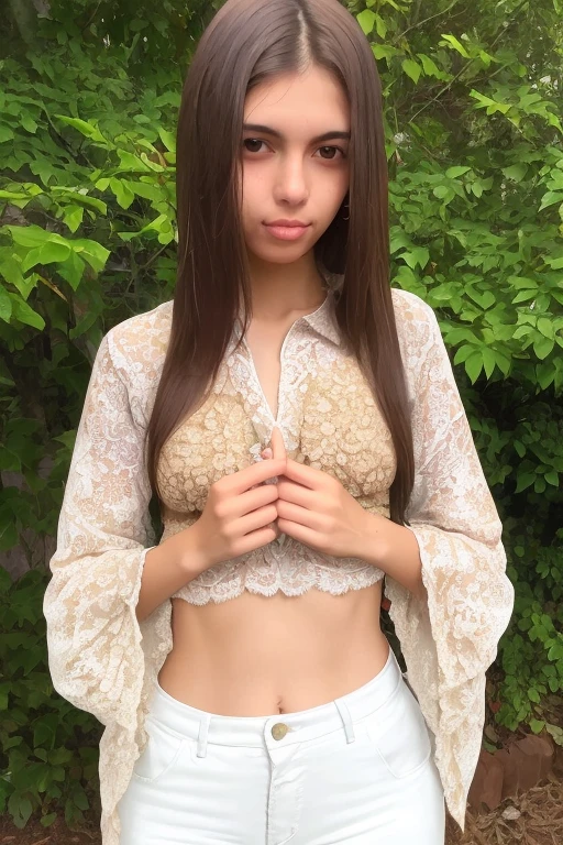 masterpiece、1 beautiful girl、Fine Eyes、highest quality, 超High resolution, (reality: 1.4), Cinema Lighting、Japanese beautiful girl、18-year-old high school student、Asian Beauty、so beautiful、Beautiful Skin、Body facing forward、Full body shot、(超reality的な)、(High resolution)、(8k)、(Very detailed)、(美しくFine Eyes)、(Very detailed)、 (wall-)、Detailed face、Bright lighting、Professional Lighting、Looking at the audience、Look straight ahead、Diagonal bangs、Purple Hair、Nogizaka Idol、Small breasts、Beautiful cherry-colored areola、Erect nipples、Narrow waist、Shaved、masterpiece, highest quality, DQ Mania, Circlet, choker, bracelet, Bangles, Upper body naked、topless, Loincloth,Loinclothの下はノーパンLoinclothを手で持ち上げ陰部をさらす, Dynamic pose, :d, I frowned..,Cowboy Shot, village, rock formations, Mountain, wood