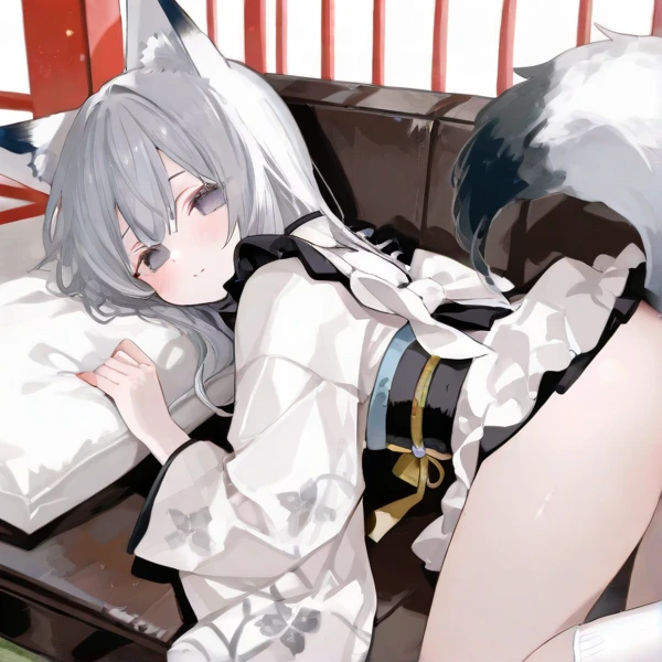 beautiful Girl idol, side by side photo, split screen, multiple views, on off, ceremony long kimono, shawl, flower hair accessory, Wide spread legs up, arms behind back, kupaaaa, slender, hotel, on bed, small breasts, small nipples, fullbody, lightsmile, big labia majora,grey fox tail,nsfw,pussy/vagina,pubic hair
two side up,grey hair,white hair,animal ears,
red hairpin:1.3,red ribbon,red eyes,orange eys,yellow eyes,
