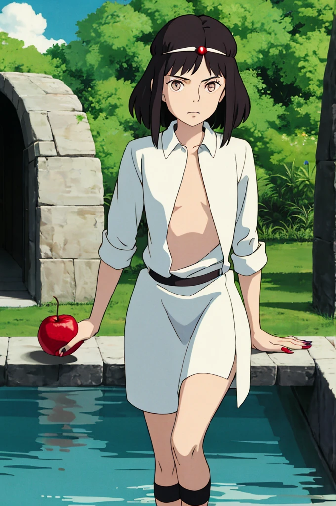 ghibli style,
kiki \(majo no takkyuubin\),
1girl, :o, bangs, black eyes, black hair, blush, bow, bow hairband, collarbone, day, fingernails, food, fruit, hair bow, hairband, holding, holding food, holding fruit, looking at viewer, open mouth, outdoors, red bow, red hairband, short hair, solo, strawberry, sunlight, upper body, water drop
, ((masterpiece)), no clothes, nude, full naked, small breast, full naked, small boobs, full body, pink nipples, nipple, boobs, breast, cleavage, sexy, open legs, pussy, monkey grope boobs, nipples, detail nipples, realistic body, small boobs, collabrone, petite, monkeys