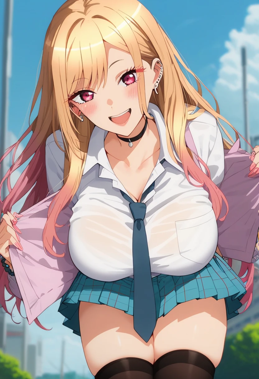 A teenage girl,adolable,Poor milk,blonde color hair,Wearing a light blue bow on her head,Blue pupil,cropped shoulderandeau,A light blue bow tied on the chest,pastel blue dress,piles of sleeves,white stockings,White leg rings,Show a small piece of thigh, marin kitagawa, Long hair,(((low twin tales))), bangs, Black hair, (Purple eyes:1.2), BREAK shirt, Long sleeves, dress, ribbon, , White shirt, Collared shirt, belt, Neck ribbon, Blue dress, Green Ribbon, Pleated dress, grey dress, Two-tone dresses, Blue belt, Lycoris Uniform, BREAK outdoors, City, Break (Masterpiece:1.2), Best quality, high resolution, Unity 8k wallpaper, (illustration:0.8), (Beautiful detailed eyes:1.6), Extremely detailed face, Perfect lighting, Extremely detailed CG, (Perfect hands, Perfect anatomy),BREAK (sitting,wariza,twintale,bedroom),smile, anime girl with red hair and blue eyes sitting on a window sill, seductive anime girl, anime best girl, (anime girl), attractive anime girl, anime visual of a cute girl, rias gremory, beautiful anime girl, anime goddess, beautiful alluring anime teen, beautiful anime woman, | fine detail anime, beautiful alluring anime woman, rin, an anime girl, best quality, ((masterpiece)), highly detailed, blurry background, beach, water, splash, 1girl, marin kitagawa, looking at the viewer, smile, open mouth, from angle, big breasts, red eyes, blonde hair, long hair, straight hair, stripped bikini, (stripe bikini:1.4), (masterpiece, best quality, high resolution, animescreencap, anime colored,), (perfect anatomy, beautiful detailed eyes, beautiful detailed body, beautiful breast, shiny skin), 1girl, black hair, bangs, long hair, ((ponytail)) , large breasts, smiling, red eyes, anime eyes,armpits, looking at viewer, (( flower designed bikini)), ((wet skin)),((sitting on a bench)), ((outdoors)), (( super sweaty body)), ((looking from up above))), ((tan skin)), ((tan lines)), ((brown tan)), your skirt is lifted up, panties are showed