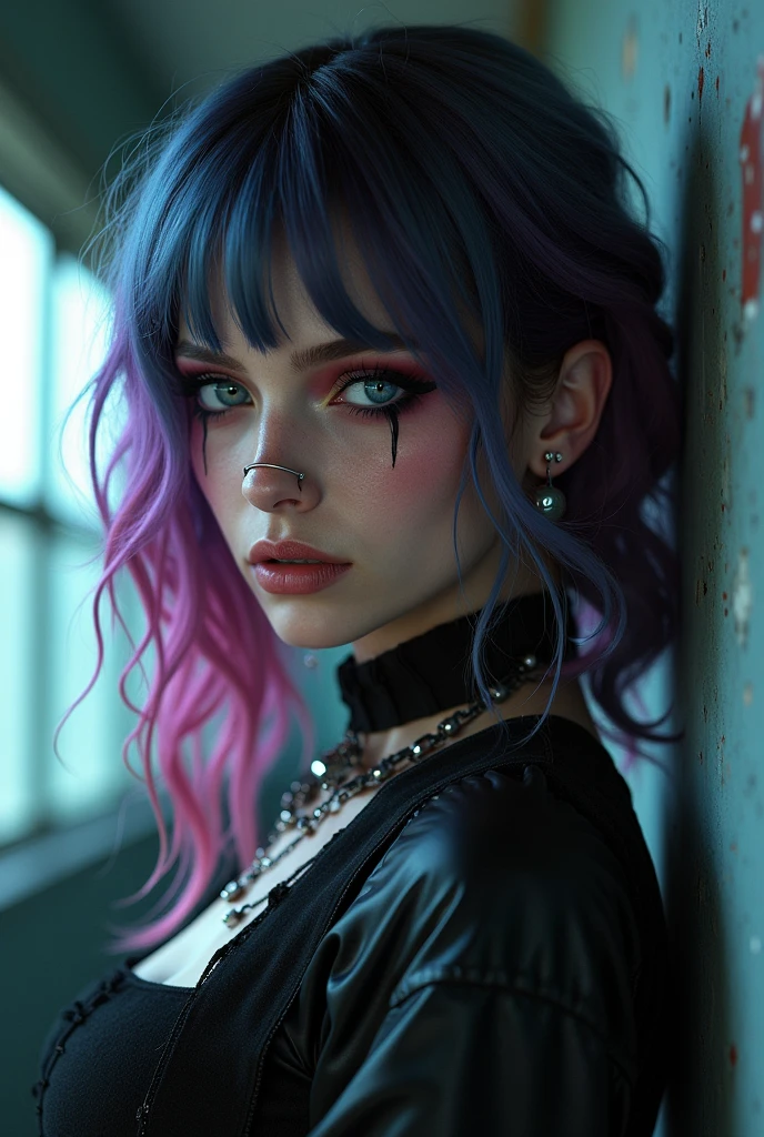Punk-inspired makeup