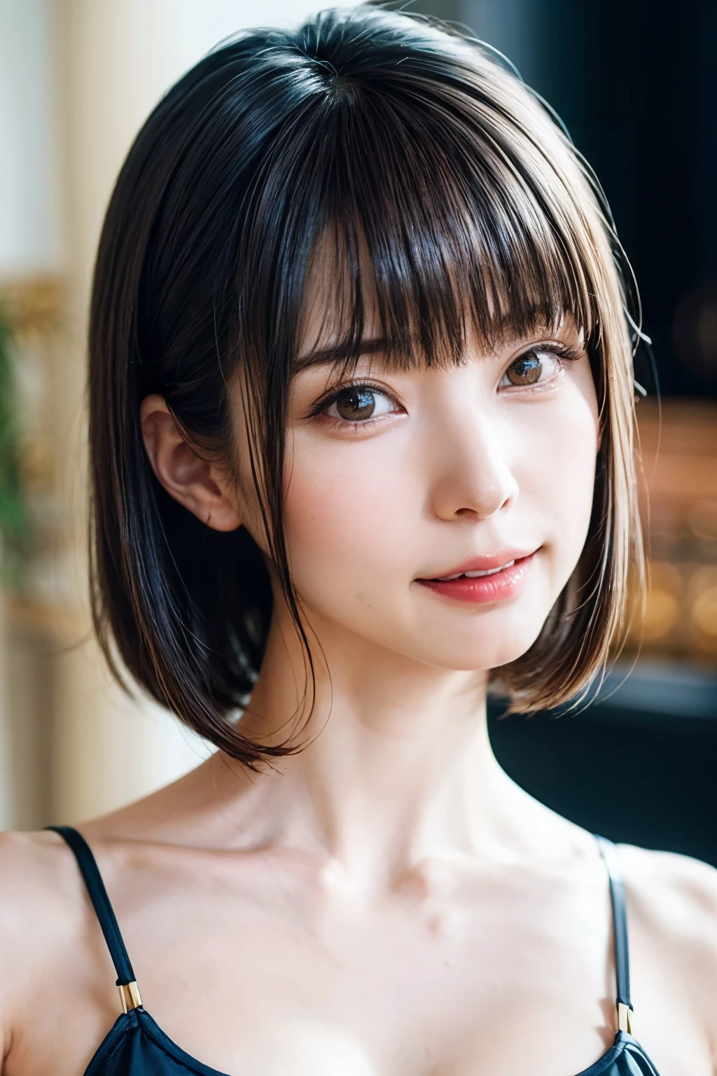(software:1.8、masterpiece, highest quality),1 girl, alone, hyper Realistic, Realistic,Realistic, Looking at the audience, Light brown eyes:1.4,Brunette Short Bob Hair with highly detailed shiny hair, Brightly colored winter clothes, Lepangas:1.4), Outdoor, Mouth closed, Upper Body、big chest eye、eyelash、{Hugeな|big chest|Hugeなな|Mega} whole :2, chestの谷間:2、(((big chest eye、Short Bob Hair、Highlights from Students、Looking at the audience、She is very beautiful and cute、Show me your ears、Long neck、smile、Close your mouth and smile、Bangs and beautiful teeth)))、Ideal body type、（Norway covered in snow in winter）、美しいLong neck:1.4、(({Huge|big|Hugeな|Mega} chest, chestの谷間:2、Upper Bodyは何も身に付けていない:2))、(((Portraiture:2)))、Perfect Anatomy、