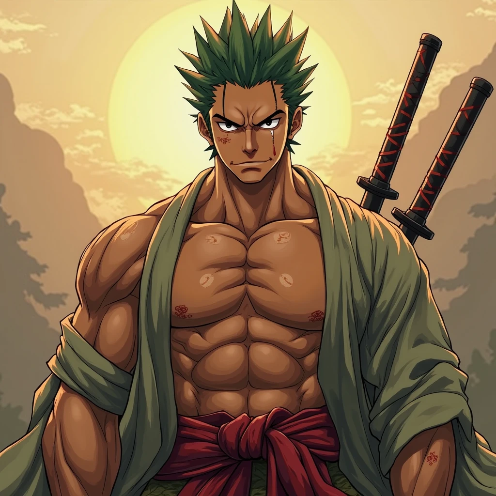 Zoro from one piece naked
