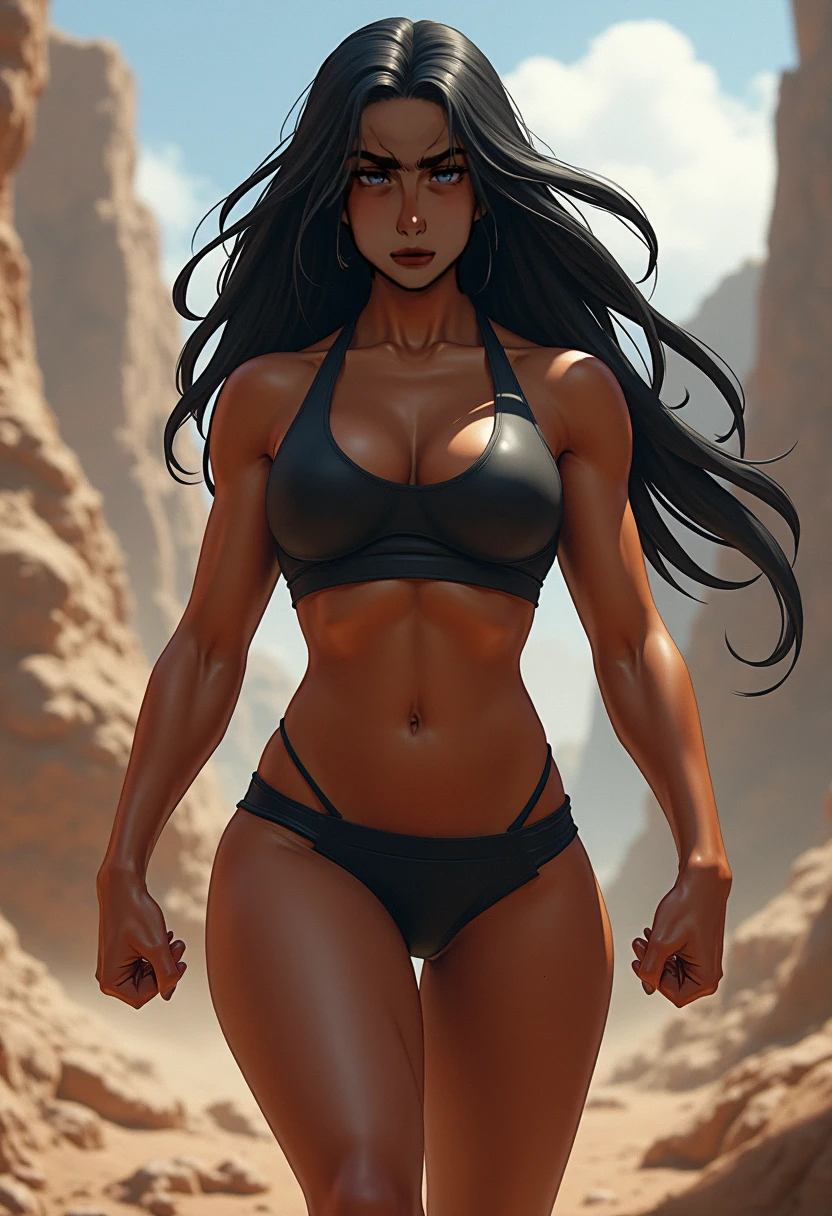 black female, Thick hair detailed with ponytail, , Wear a white swimsuit with a high neck, whitegloves, white high boots, White background, no background