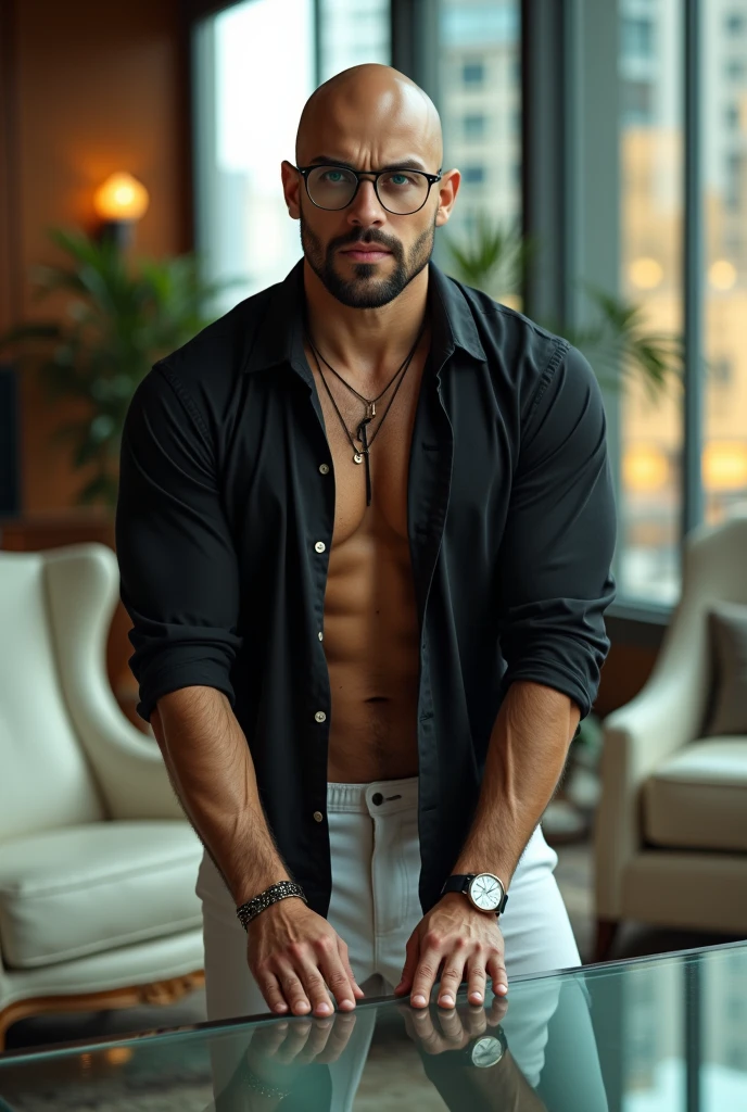 Foto real beleza masculina moda roupa preta moderna glamour luxo show alta costura homen latino atletico pedrarias brilho