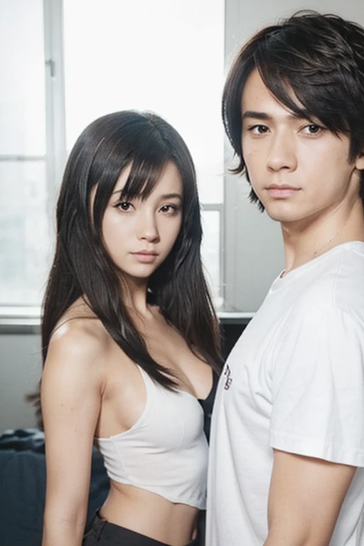 Threesome with a beautiful and cute Japanese 14 year old girl, Completely naked, caressing a middle-aged man's penis、Group Sexしている、They are good students.、They lick the body、tangled in chaos、While lying in bed、Mr..々Hairstyle、squat、Lying down、Embrace each other、Sticking out tongue、Stylish bedroom、Group Sex、Giving a blowjob to a man'between legs、between legsとbetween legs