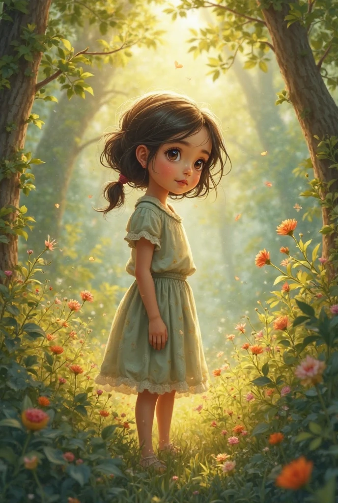 A girl standing near fence outside her house