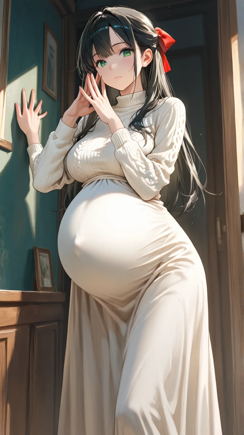 Hair Bow, black hair,Big Baby Bump pregnant, school girl, Big boobs, nipple, cum,16 years girl, Big pregnant Belly, Big Pregnant girl, Largest Belly of Pregnant, Huge Pregnancy Belly, purple eyes, huge 9 months Pregnancy Belly
