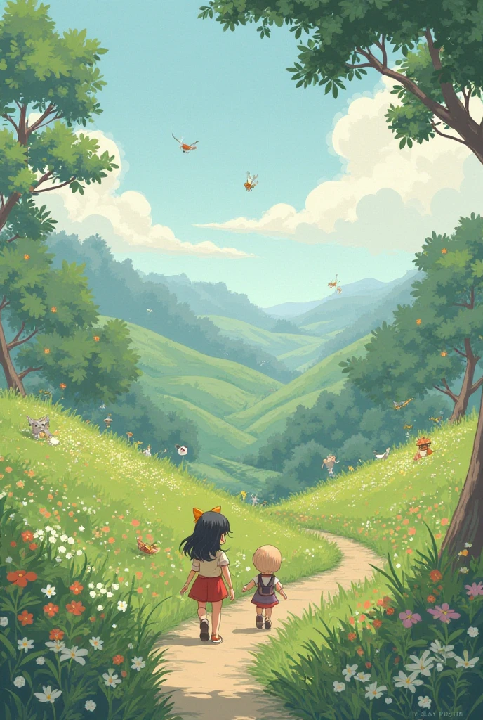 An image in Ghibli