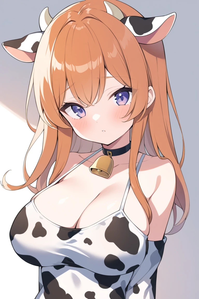 Woman in cow leotard with cow ears, ,Blonde,,Blue Eyes,,Twin tails,, Cowgirl, anime, , so beautiful, Big Boobs,,Breast milk、、milking,,エッチなanimeスタイル,,Magical girl,,Torn clothes,,Looks frustrated,,Restrained by rope