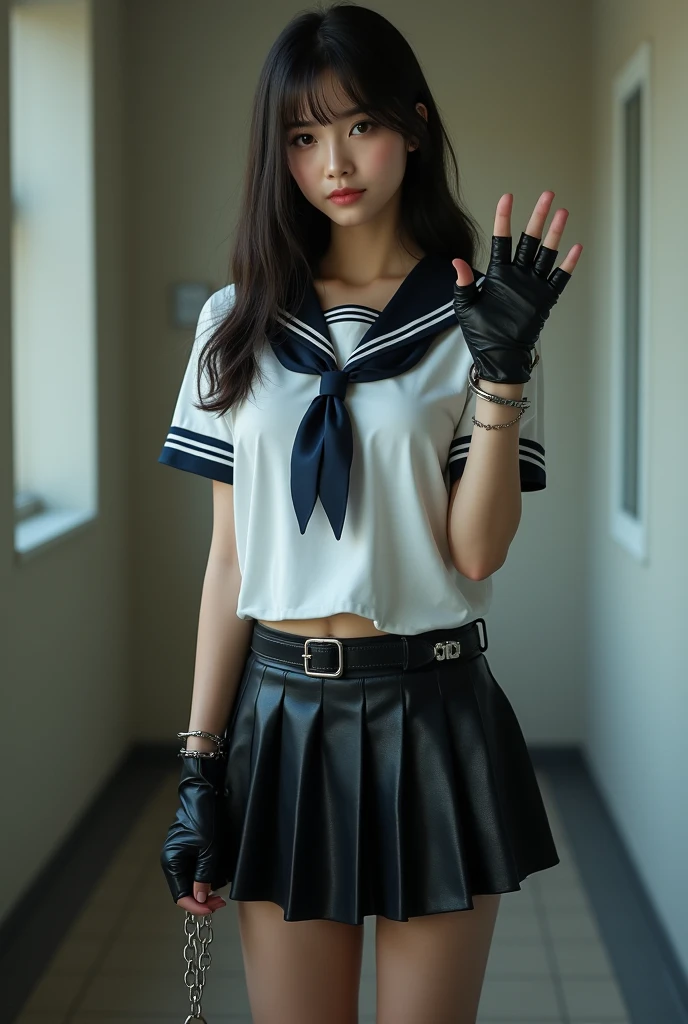 beautiful a girl、Move the center of gravity back、Put your feet forward、Reach out(White cotton gloves:1.3)、Put your feet in the ring of hands、Very happy、witheout panties、Thin leg、white short-sleeved top,、tight skirts、Knees 90 degrees、High heels on the ground、hands in front of feet、Hold your legs、Knelt、walkway、RAW Photography、 8K、top-quality、超A high resolution、Beautiful facial details、Realistic human skin、front-facing view、angle from bellow、length hair、realisitic、realisitic、cute little、a short skirt、Squatting deep in the city、cute school girl、Japan schoolgirl uniform、surreal high school girl、full bodyesbian、knee high stockings