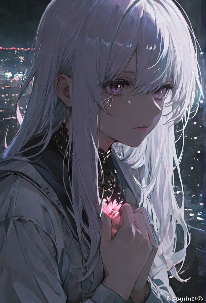 cyberpunk、rainの中バイオリンを演奏する女、rain、Distant perspective、solo、cherry blossoms、Moonlit Night、Extremely detailed and beautiful - luminescent decomposed science and technology A plan in the fog of parts,  in a complex fusion of metals , 
very well detailed, high definition, RAW photograph, masterpiece, 最high quality, best quality, OFFICIAL ART,Most detailed, Atmosphere lighting, cinematic composition, Complex multiple subjects, 4K HDR, vibrant, very detailed, Leica Q2 with Summilux 35mm f/1.2 ASPH, 超high definition, wallpaper, 8k, Textured Details, Super Detail, Detail Eyes, detailed background, dramatic angle of your , narrative poem, high quality , (8k, RAW photo, 最high quality), surreal,solo, long hair, 