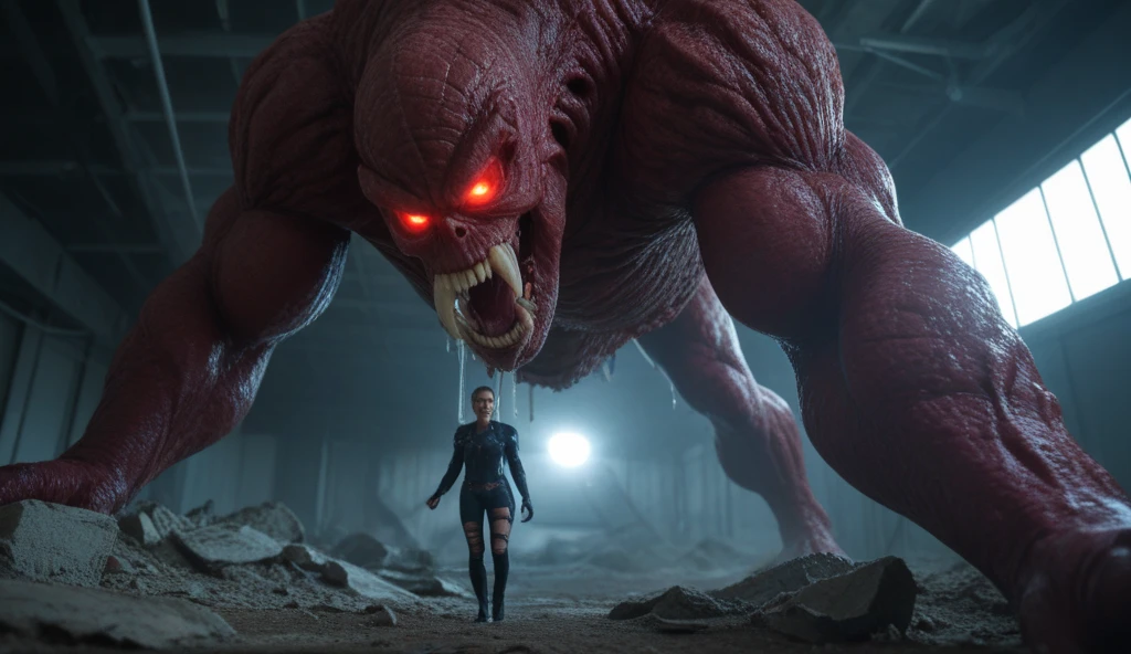 a horrific scene, big dildo, a monstrous creature violently assaulting a woman, highly detailed, dark and twisted, extreme violence, disturbing content, not suitable for all audiences, grotesque, gritty, cinematic lighting, muted colors, chiaroscuro, on the edge of horror and surrealism, masterpiece, photorealistic, 8k, incredibly detailed,