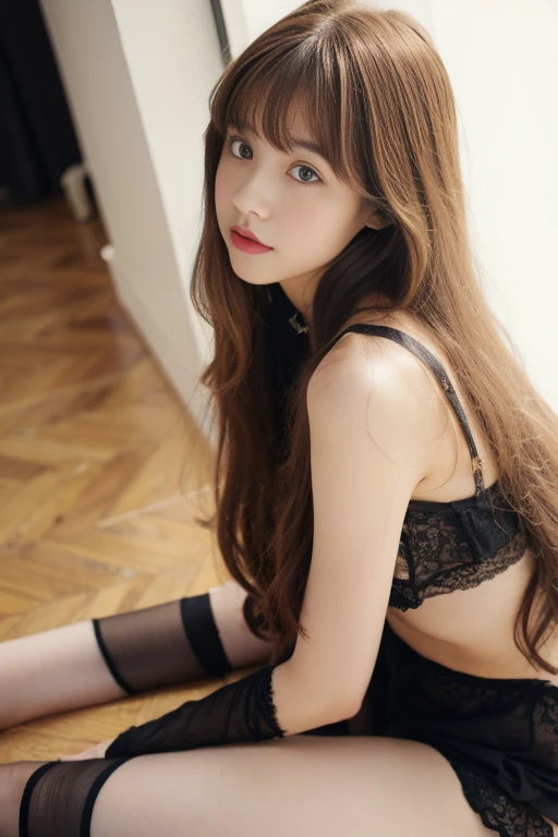 silk crop dress, silk panties, laced back, ,Rias_Gremory, black ribbon, 
