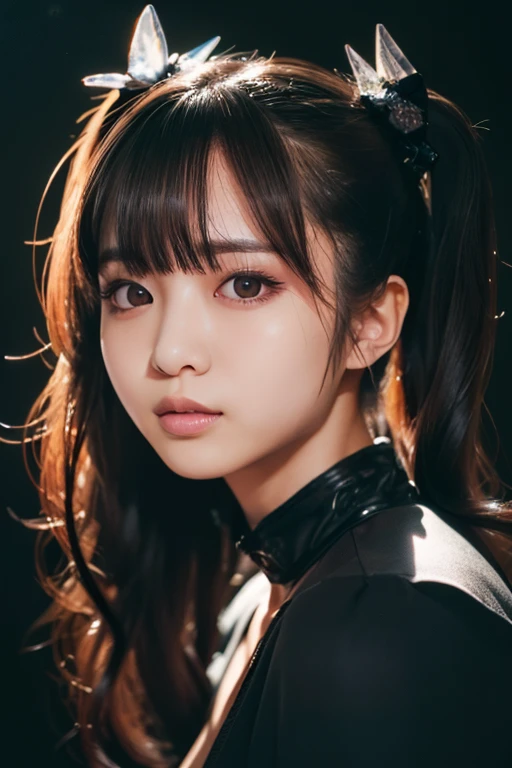 (1 girl)、highest quality、masterpiece、超A high resolution、(Photoreal:1.4)、Raw photo、1 girl、scuba diving、diving mask、(super shiny black rubber suit:1.3)、long sleeve,、black rubber gloves、Portrait、global illumination、Shadow、octane rendering、8k、super sharp、metals、intricate decorative details、Japan details、very intricate details、Close-up、realistic light、(smile)、CG Society Trends、shining eyes、towards the camera、Small LED、(Beautiful breasts)、(Perfect Anatomy:1.3)、(Detailed eyes and face:1.2、Professional photography techniques)