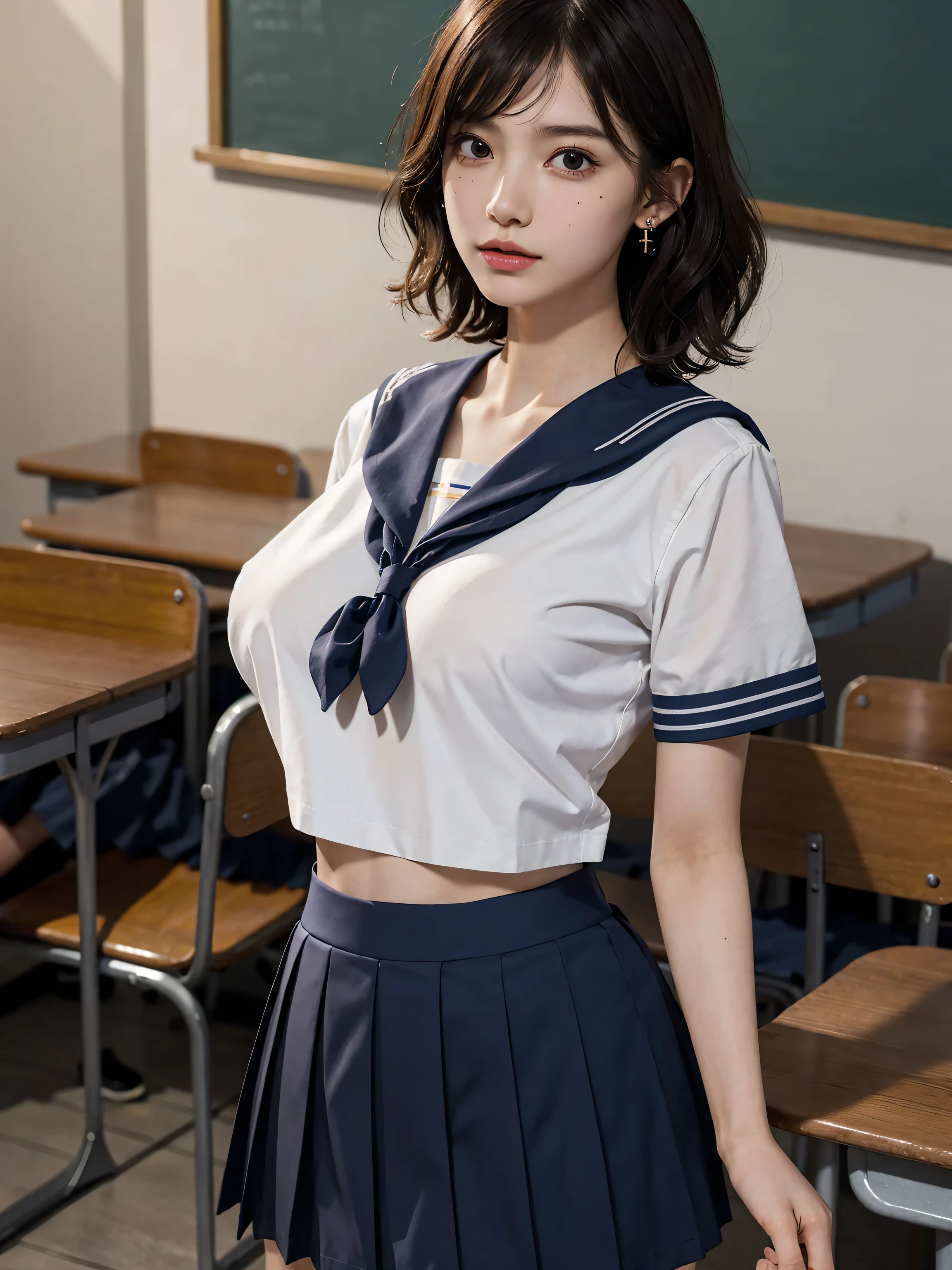 (8K, RAW Photos,Highest quality, High resolution:1.1), (Ultra-realistic:1.4),(Realistic, Realistic:1.3),Cute Japanese girl、Newly learned masturbation pose、Sailor suit dress、((nsfw:1.3)),Cosplay Cafe、((cameltoe:0.4)),(Panties aside:1.5),look up、Professional photography by Kishin Shinoyama、
