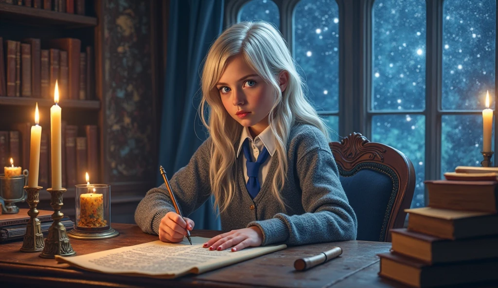 masterpiece, 8k, hi-res, award winning, (highest quailty:1.5),
girl, hogwarts
