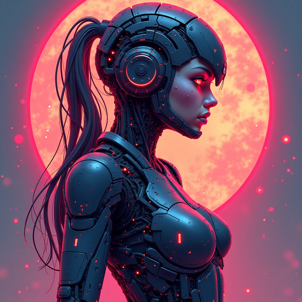 A highly detailed and realistic skull girl,( Anya. Taylor Joy) cyberpunk character, mad max furiosa, one hand robot, cyborg arm, orange hair, dramatic metal heavy rock theme, best quality, 8k, hyperrealistic, photorealistic, extreme detailed painting, studio lighting, vivid colors, dark moody atmosphere, cinematic, dramatic pose, intricate mechanical details, glowing energy effects, intense gritty textures, seamless integration of organic and inorganic elements. Wearing the used clothes of a wastelander. Background: An apocalyptic wasteland. Dusty and depressing.