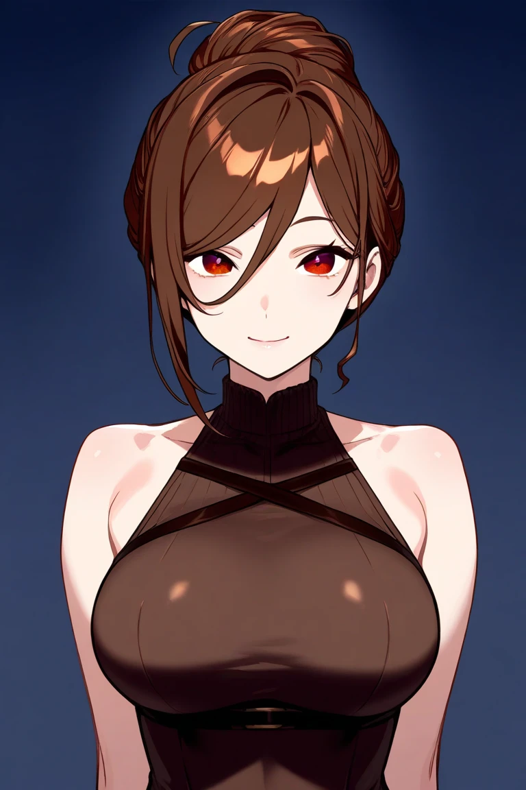 1 woman, alone, 8k, masterpiece,, Masterpiece, 8ก, (big breasts:1.5), Cute face, , look at the audience., smile , (nipple:1.6), (hairy:1.7), (piercing nipple:1.3)