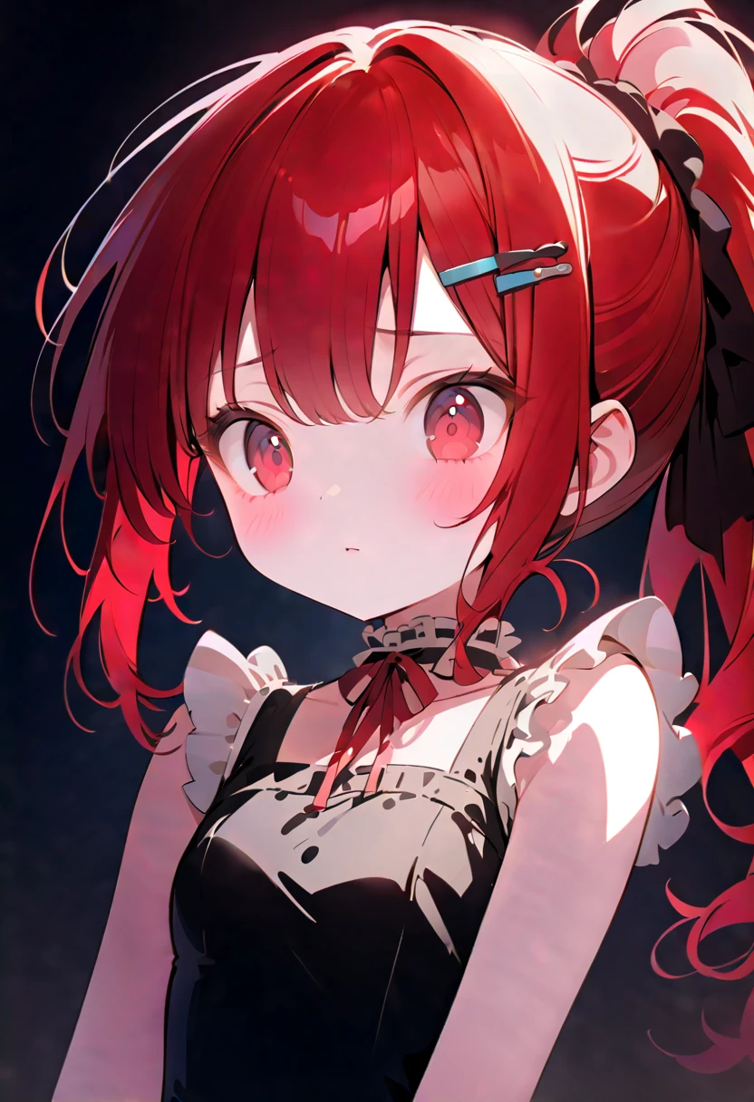 Satanic、despair、Devastation、natural disaster、middle ages、Red full moon、Woman Crying、arms out in front、A sad expression、Fluffy camisole、Fantasy、