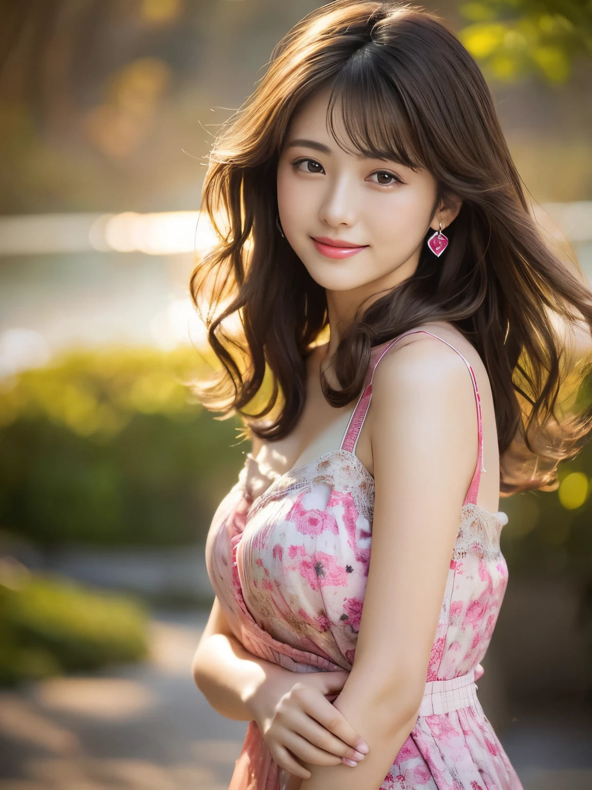 (8k, RAW Photos, highest quality, masterpiece: 1.2), Very detailed, Super Resolution, (Genuine, Genuine photos: 1.37), Portraiture, High-resolution RAW color photos, Professional photos, Very detailed and beautiful, Very detailed, 8k wallpaper, Amazing details, Large file size, Official Art, Very detailed CG Unity 8k wallpaper, Very detailed beautiful girls, Very detailed facesHighly detailed eyes, Very detailed skin, Very detailed fingers, Very detailed鼻, Very sophisticated mouth, Perfect Anatomy, Very detailed background, Very elaborate clothing, One Girl, (18:1.2), Teen, cute girl, Famous idols of Japan, cute, Genuineistic body, , White skin, Glowing Skin, the body is slim, Handsome body, Brown Hair, length, Curly Hair, (Blunt bangs:1.2), smile, cute, like々Shii, Cute face, Realistic Face, Delicate eyes, Saggy eyes, Colorful Bikinis, Looking into the camera, Cowboys photographed from above, Front Face, Standing posture, Beachside, Dynamic Lighting,length legs,White Sandals,Pareo,