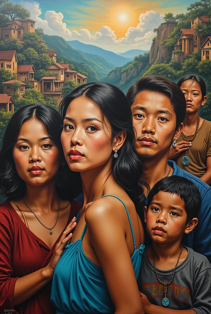 Paintings about displacement of Filipinos 