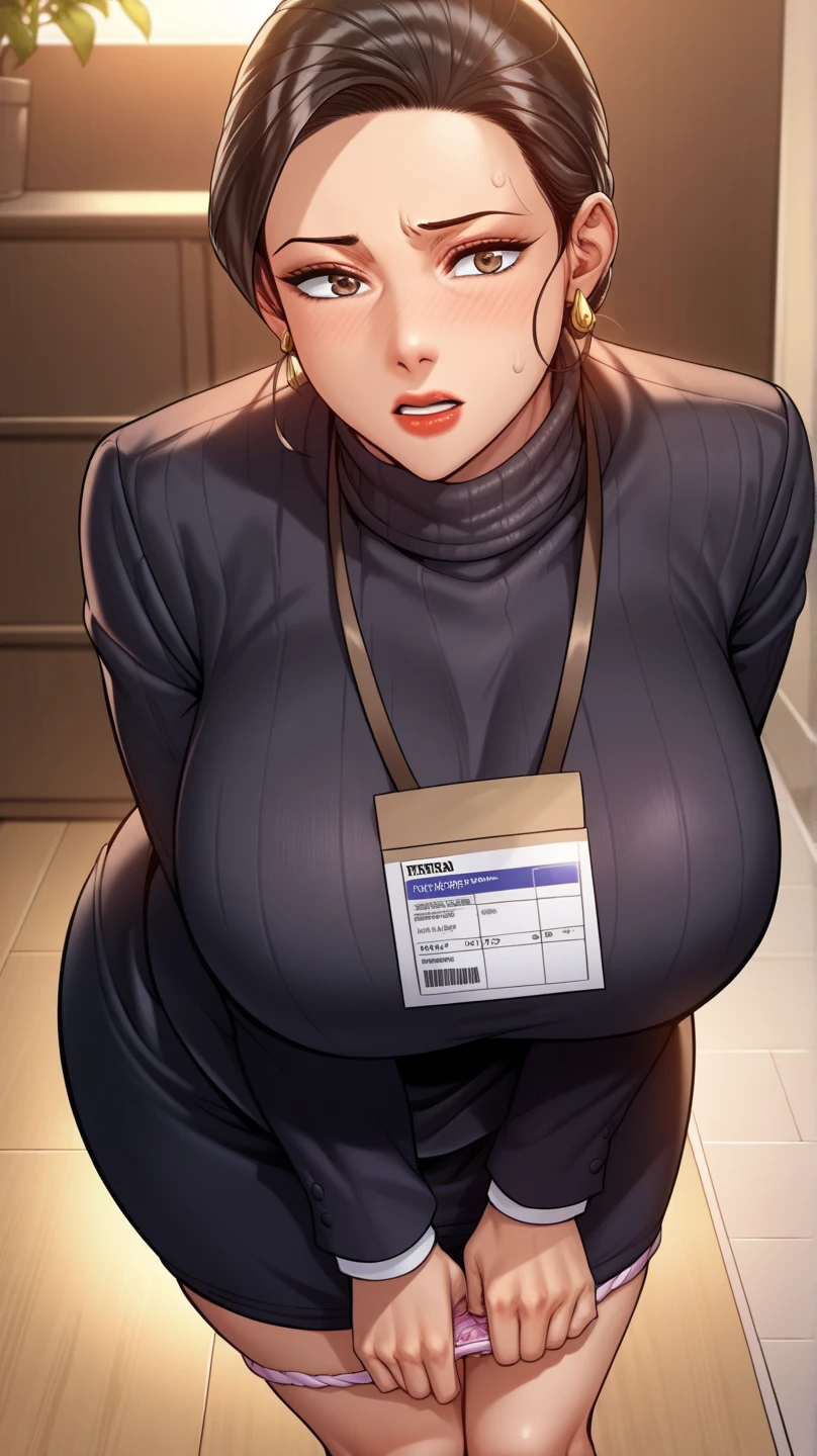 (zPDXL2), score_9_up, ((adult)), (Human:1.2), (female, tomgirl, tall thin girl), with Center long black hairstyle, (wearing half mask, covers the 1eye), business suit, visible stomach, thigh visible, show legs, scene background, BREAK
AissistXLv2, unaestheticXL_bp5, SimplePositiveXLv2, zPDXL2 PonyXLV6_Scores