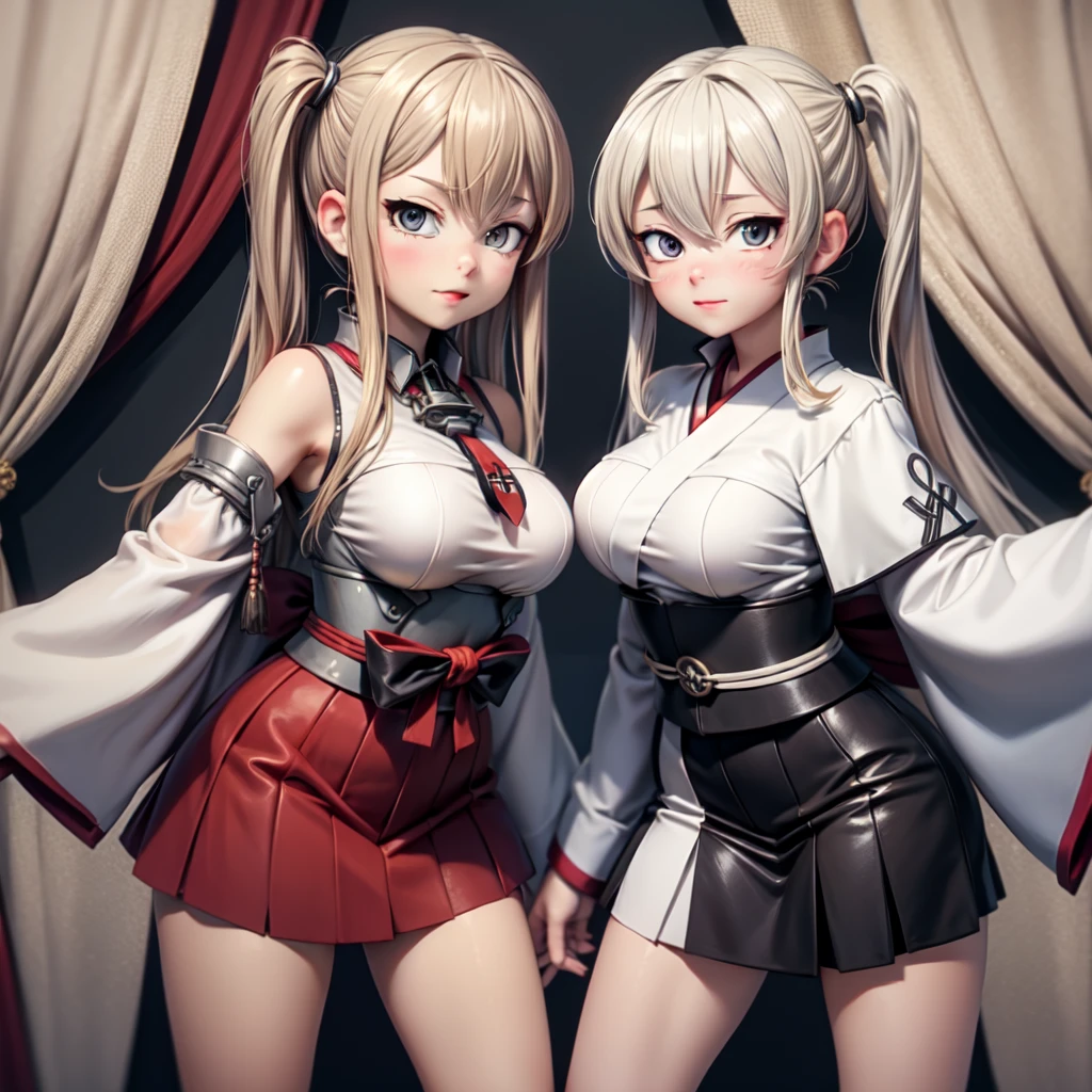 Anime characters posing for a group photo on a white background, Girls' Frontline style, Girls' Frontline universe, everyone, Girls' Frontline, from Girls' Frontline, Azur Lane Characters, from Arknights, Girls' Frontline cg, Arknights, From Bravely Default II, Fine details. Girls' Frontline, Light novel cover, Popular Isekai Anime, Kantai Collection Style, Blue clothes