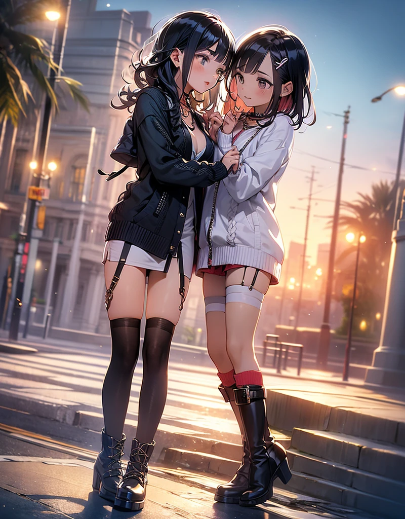 (long shot, looking away, shift character off center, draw the face precisely), (((Z stands for the pole that is standing on the road in this prompt))), (a white young lady puts her crotch on Z), wearing various jacket or dress, (wearing panties), she thrusts her crotch forward, (her crotch must be touching Z), she uses her crotch to push Z), open her legs, Includes crouching pose, (straddling on the Z), (in the some place), Z to the crotch, The presence of pubic hair in the crotch, Extensive pubic hair, Pubic hair sticks out of panties, All connected pubic hair, (panties cover genitals), pinch nipple over clothes, ((her love juice drops down her thighs)), Avoid drawing crotch wrinkles on panties,