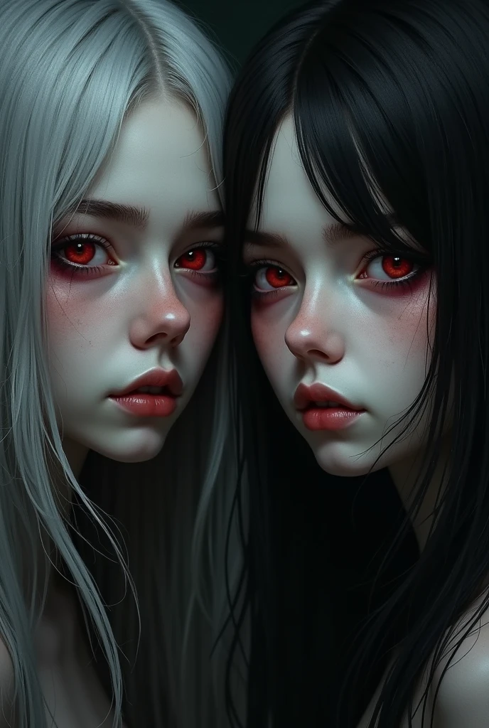 only woman with bleeding eyes, roupas brancas, terror, macabro