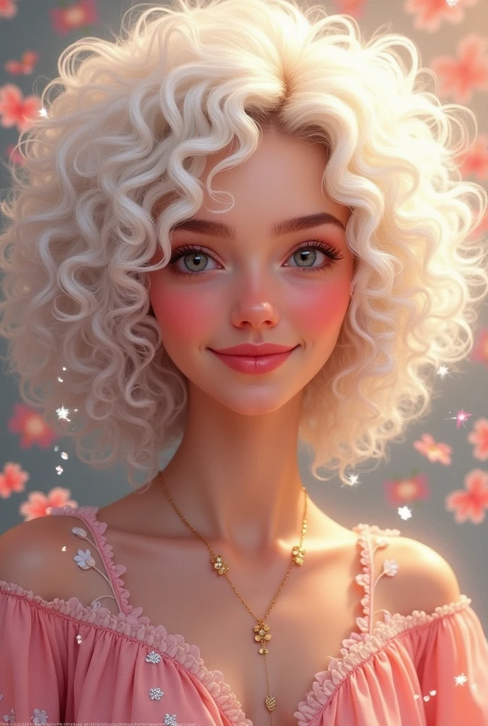 a drawing of a woman with curly hair and a man touching her face, pintura realista linda chica, tendencia en artstration, lindo arte digital detallado, beautiful digital illustration, adorable pintura digital, retrato realista kawaii, deviantart art station cgscosiety, awesome digital illustration, lindo arte digital, exquisite digital illustration, lindo retrato, linda obra de arte detallada, Fanart oficial Behance HD