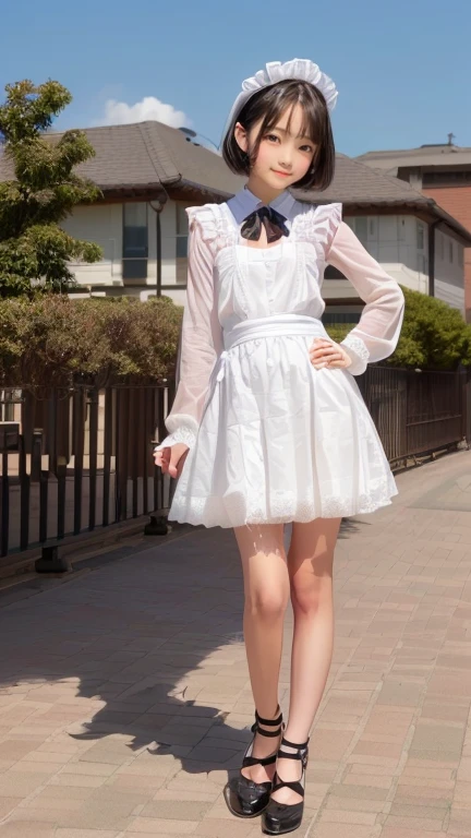 ((holding a ballon)), (((full body))), real photo, 10 years old girl, Brat female , ((looking back at me)), white tights wear, dress shoes,