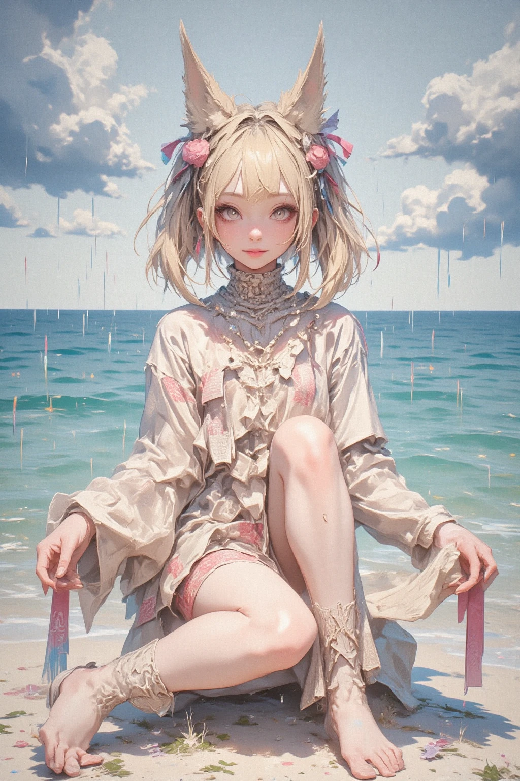 Anime. 1 Girl. Cutie. Slave. Dirty tunic. Torn tunic. Slave collar. Shackles. Barefoot. Cold. Runny nose. Nasal mucus. Snot flows from the nose. Sneeze. Sneezing. Strong, desperate desire to sneeze. She sneezed. Snot flowed from the nose when sneezing. Handkerchief. Cover your nose with your hand. Blows his nose. Urinary incontinence. Urination. Urine. Strong urge to pee. She pees on the floor. She peed in her panties. She peed on the earth.She peed herself. Diarrhea. Defecation. Poop. Strong desire to poop. She pooped in her panties. She shit herself. Standing. Slave market. Sneezing fetish. Omorashi. Scat. Full height. Whole body. A high resolution. Ultra resolution.