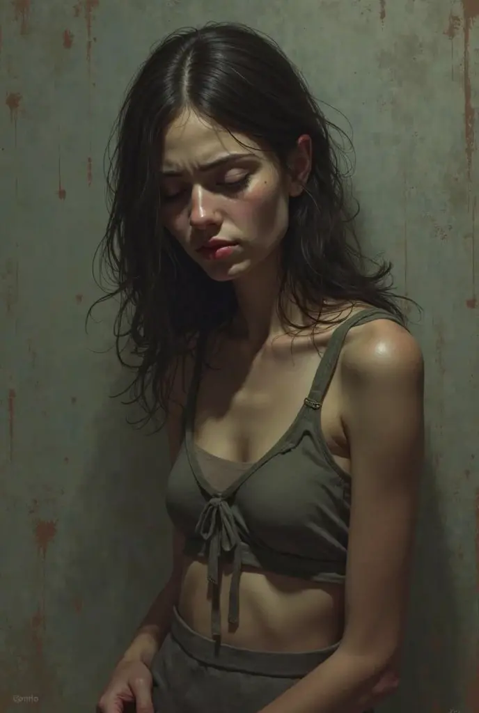 image of a very beautiful lady, determined eyes, long messy hair, in a boxing ring, wearing boxing glove, bruise on face, naked, high contrast between the dark background and the bright, in the style of movie still, snapshot realism, fujifilm eterna vivid 500t, chinapunk, cyberpunk realism, poolcore --ar 73:111 --stylize 750 --v 6