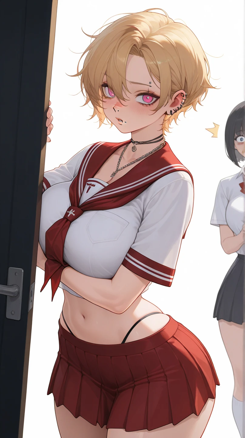 NSFW, masterpiece, 1 girl, tracked light, nice, (((sex))), pussy, missionary,break POVHipGrabCowgirl, hetero, vagina, shocked, (penis), 1 boy, sex, break perfect face, expressive eyes, red eyes, embarrassing, sensual, cute, summer, short hair, brown hair, , break no_panties, despicable, break, high quality, 4k,advanced details, rough, wavy,shoes, exposed skin,、Wearing the uniform of Tokiwadai Junior High School、